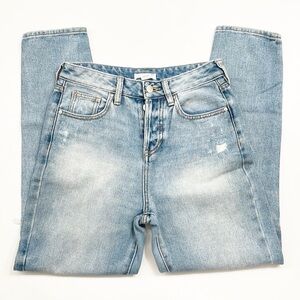 Ivy & Main light wash high waisted distressed denim jeans